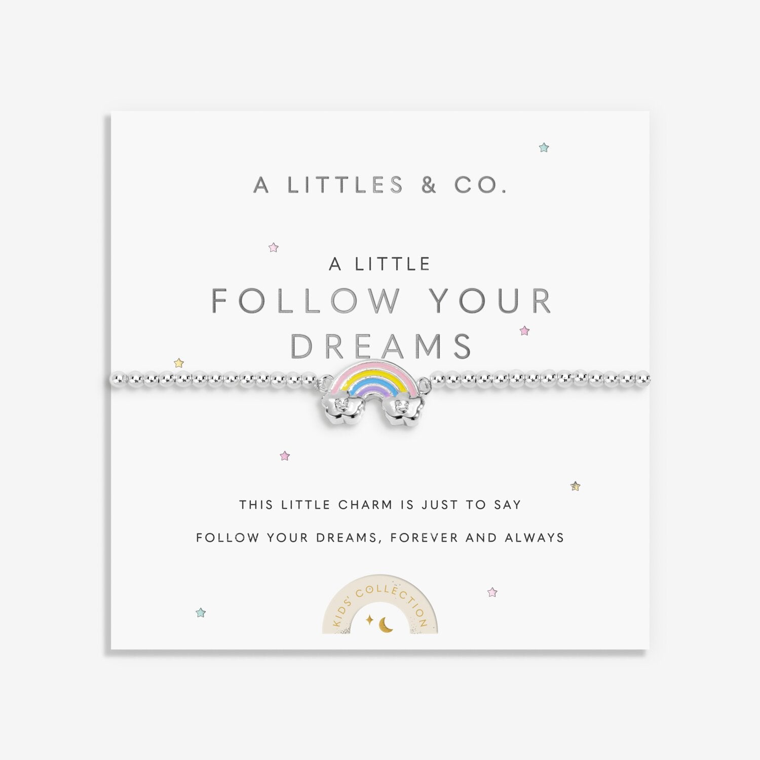 Kids' A Little | 'Follow Your Dreams' | Silver Plated | Bracelet | 6 1/8" Stretch