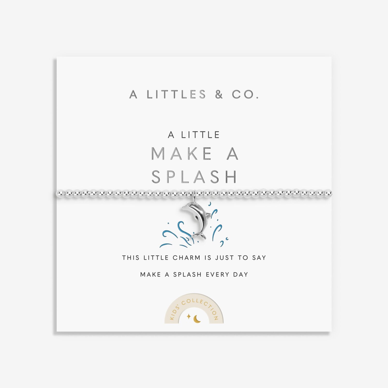 Kids' A Little | 'Make A Splash' | Silver Plated | Bracelet | 6 1/8" Stretch