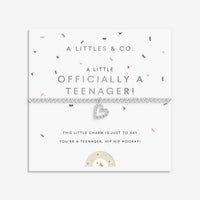 Kids' A Little | 'Officially A Teenager' | Silver Plated | Bracelet | 6 1/8" Stretch