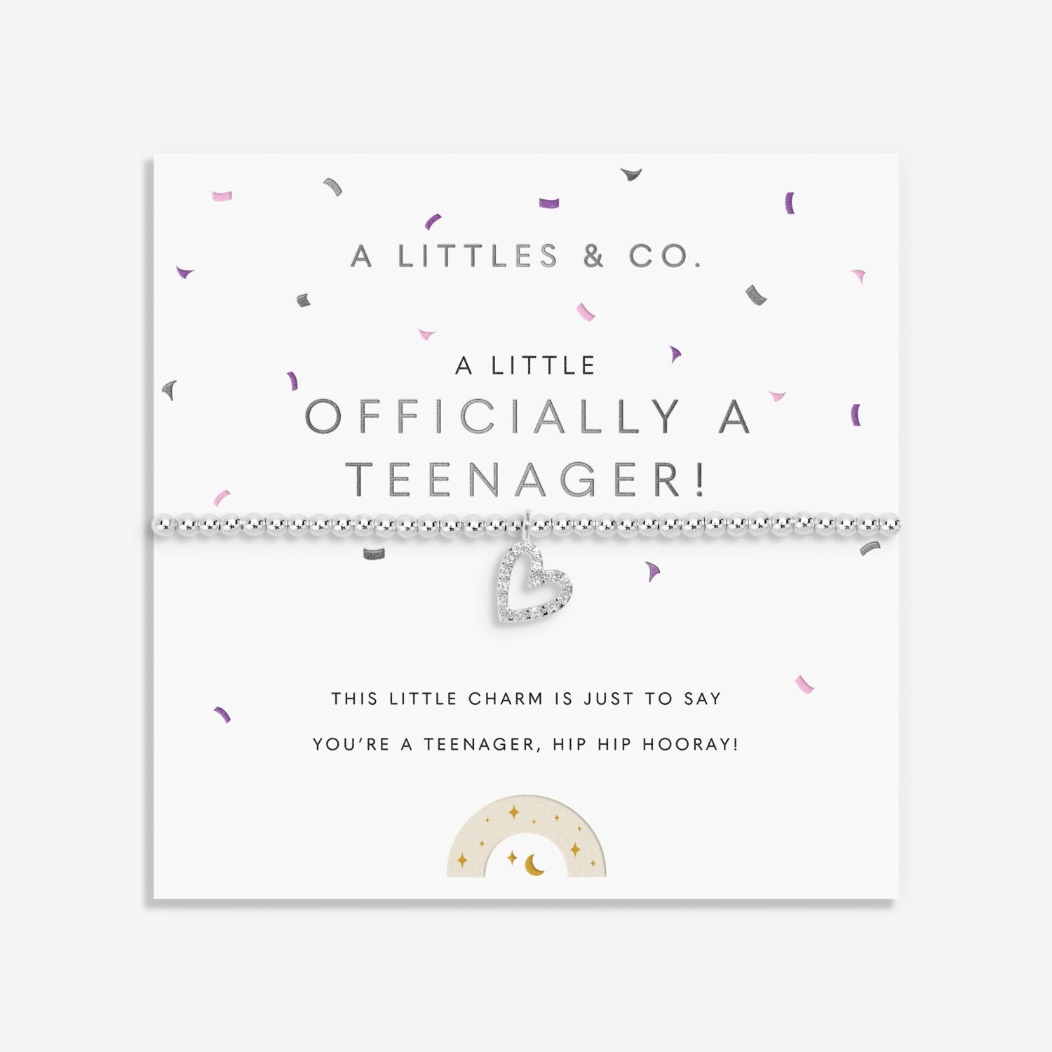 Kids' A Little | 'Officially A Teenager' | Silver Plated | Bracelet | 6 1/8" Stretch