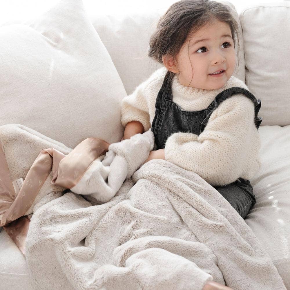 SATIN BORDER RECEIVING BLANKETS: Dainty Floral