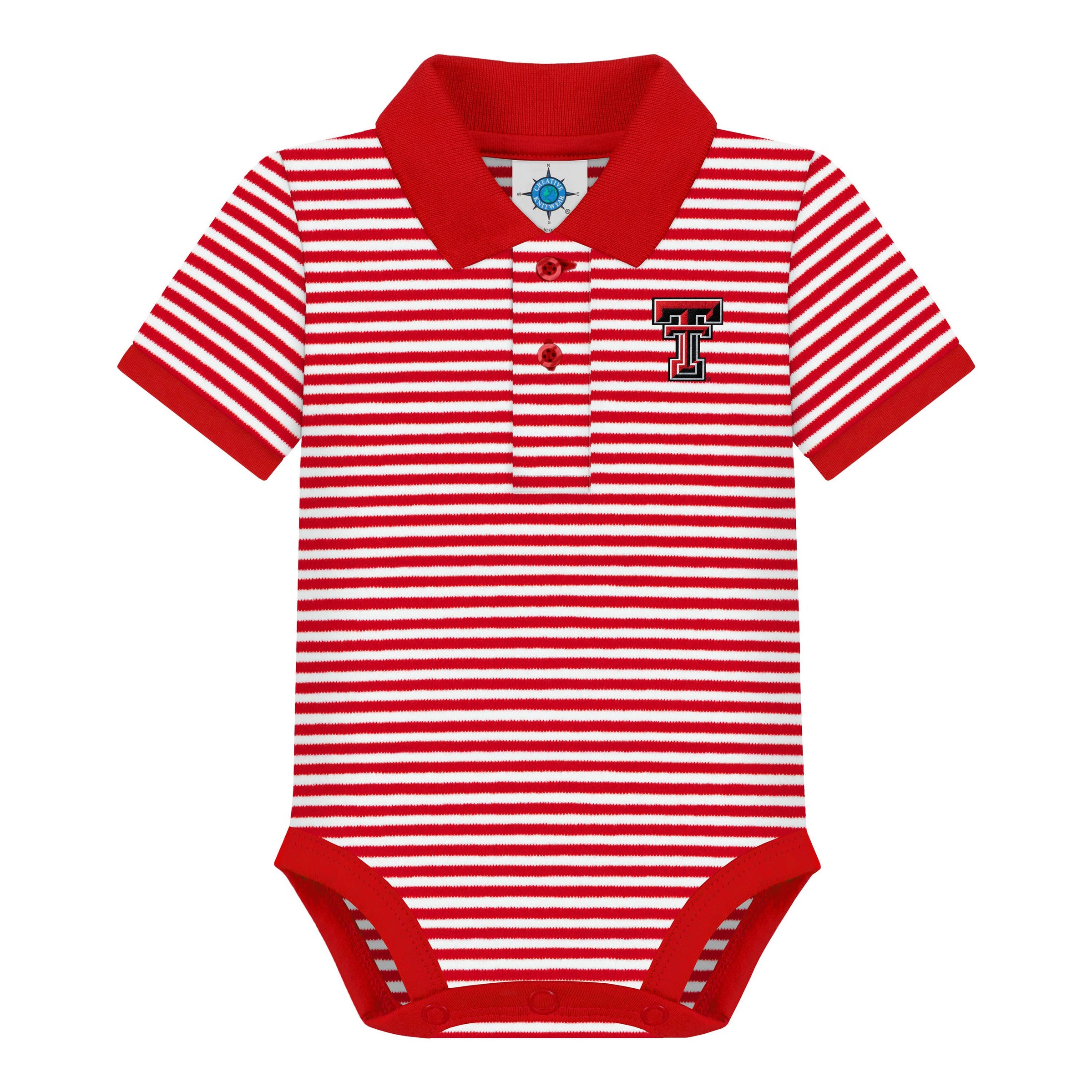 Texas Tech Red Raiders Striped Infant Bodysuit