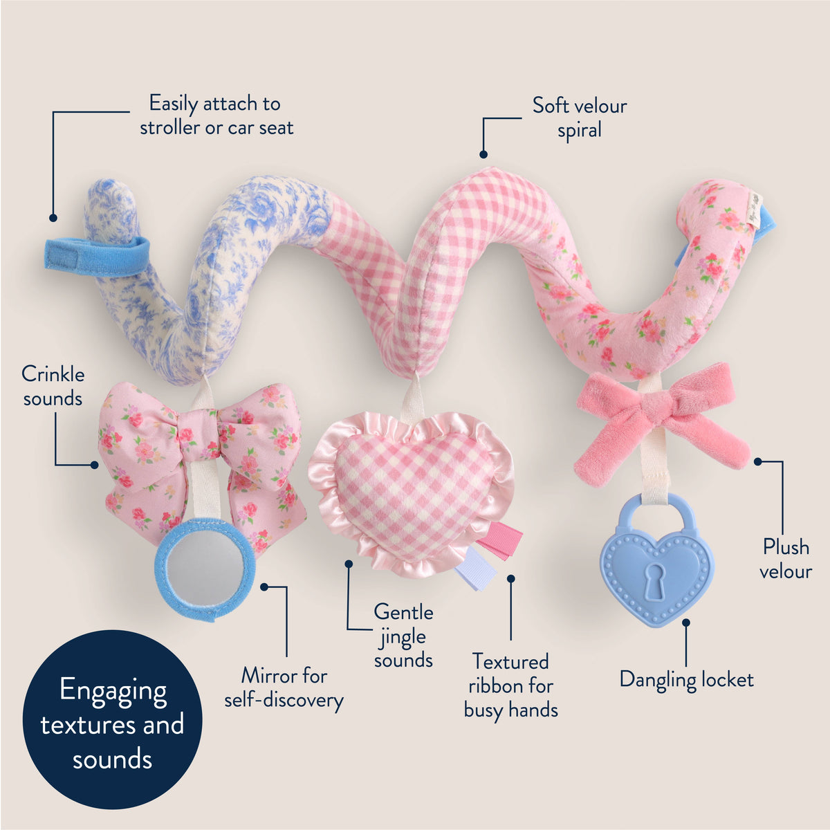 Itzy Ritzy Itzy Bitzy Spiral™ | Coquette