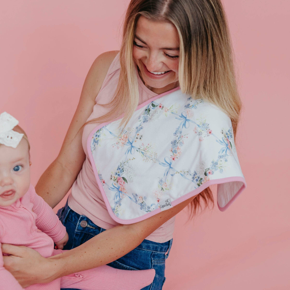 3 Pack Premium Burp Cloths - Genevieve
