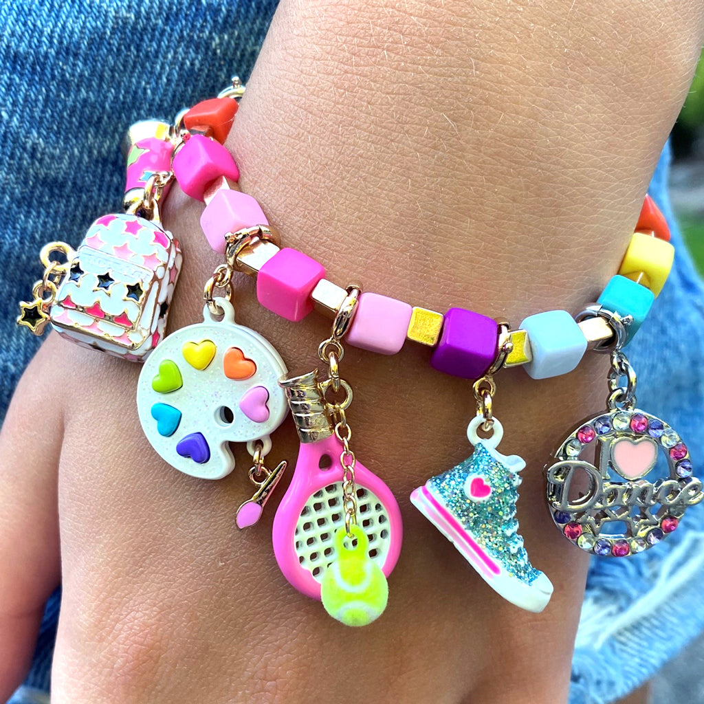 CHARM IT! Gold Tennis Racquet Charm