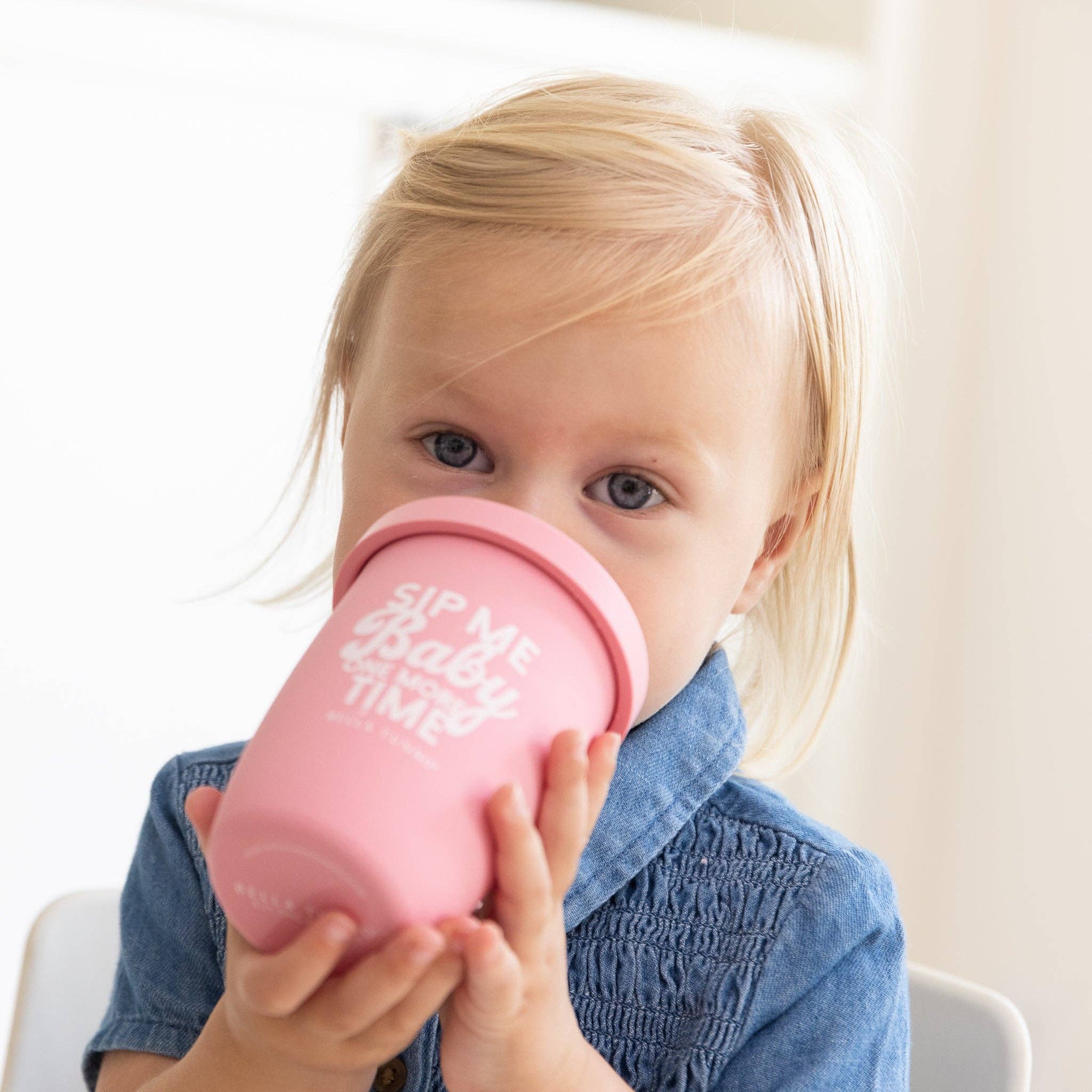 Sip Me Baby Happy Sippy Cup: Pink