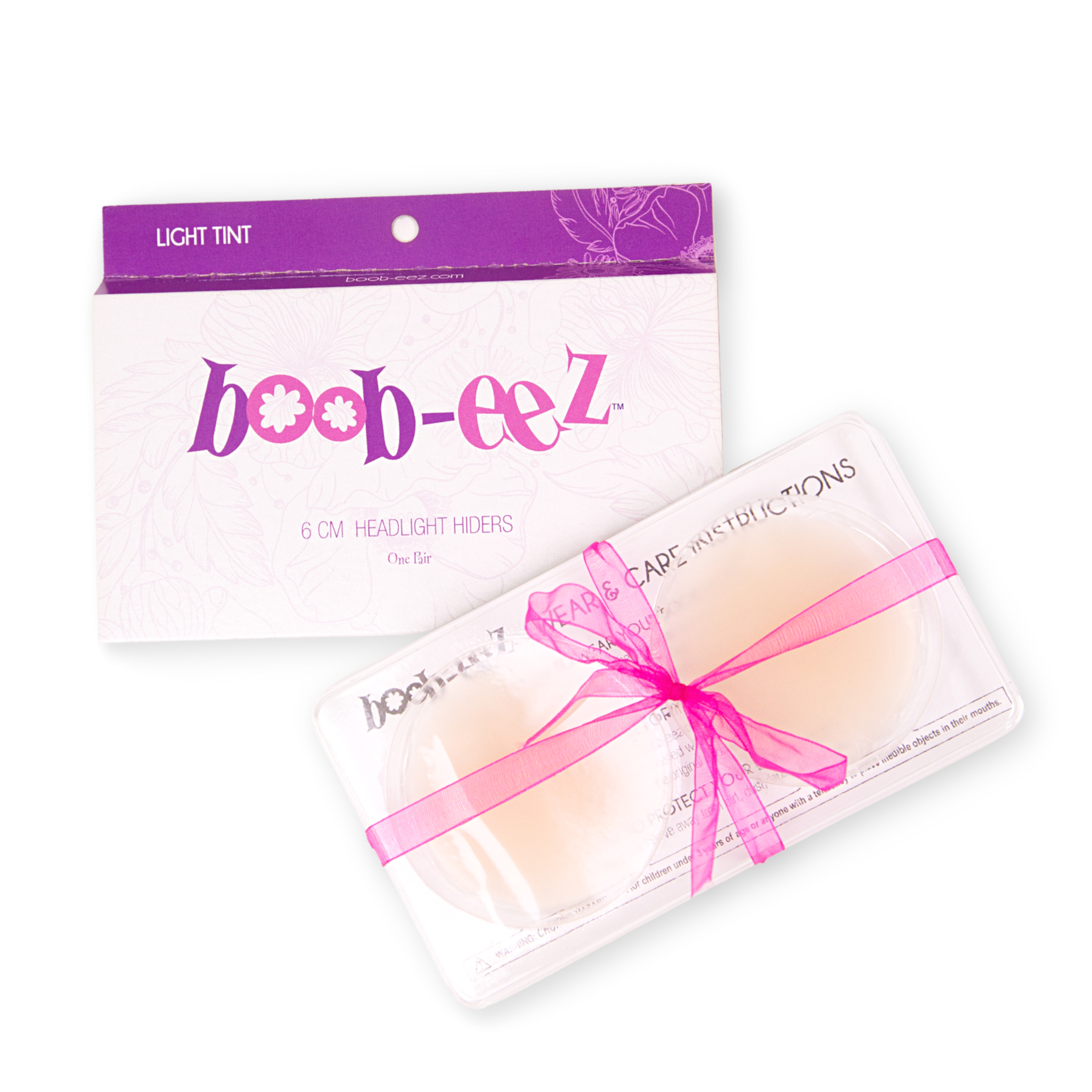 Boob-eez 6cm Boob-eez Headlight Hiders - Light Tint