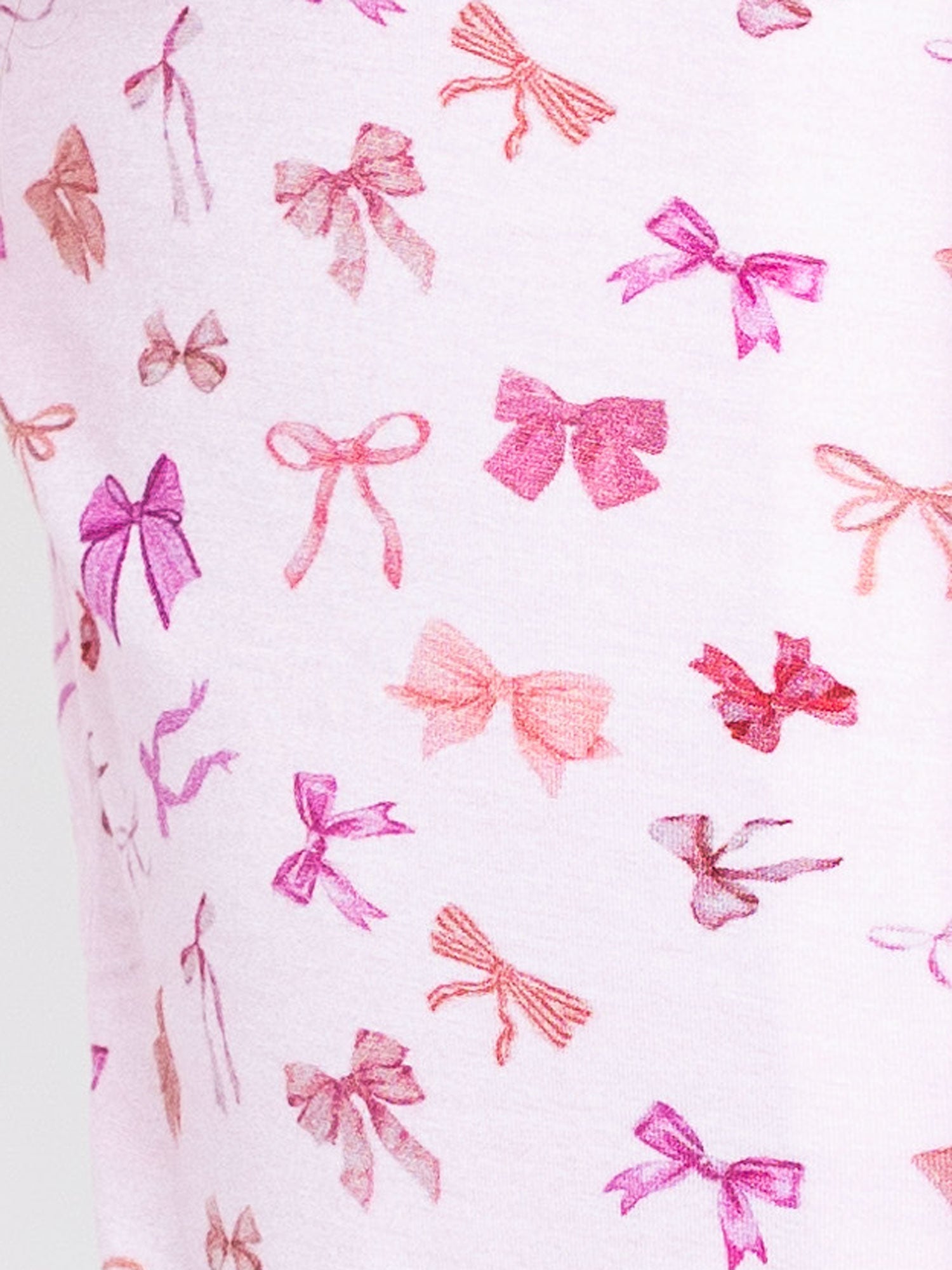 Preppy Goose Bows Short Sleeve Pajama Set