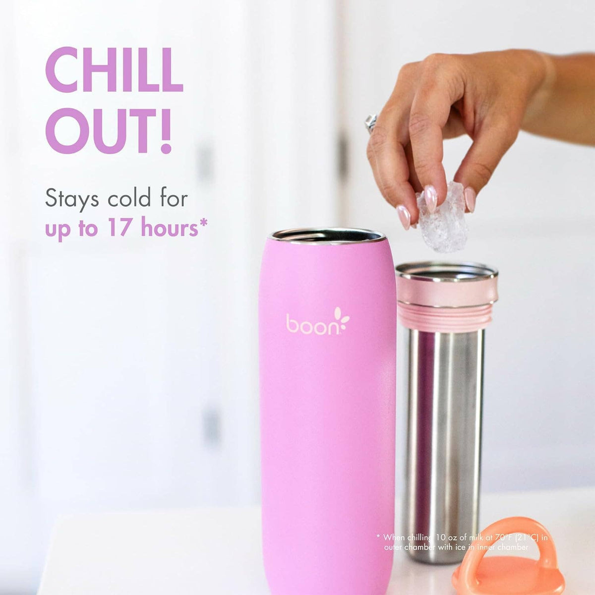 Boon Frosh Portable Breast Milk Chiller 24 oz - Purple