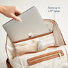 Eras Backpack™ Diaper Bag: Chai Latte