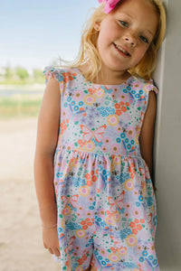 Macie Romper in Butterfly Dream