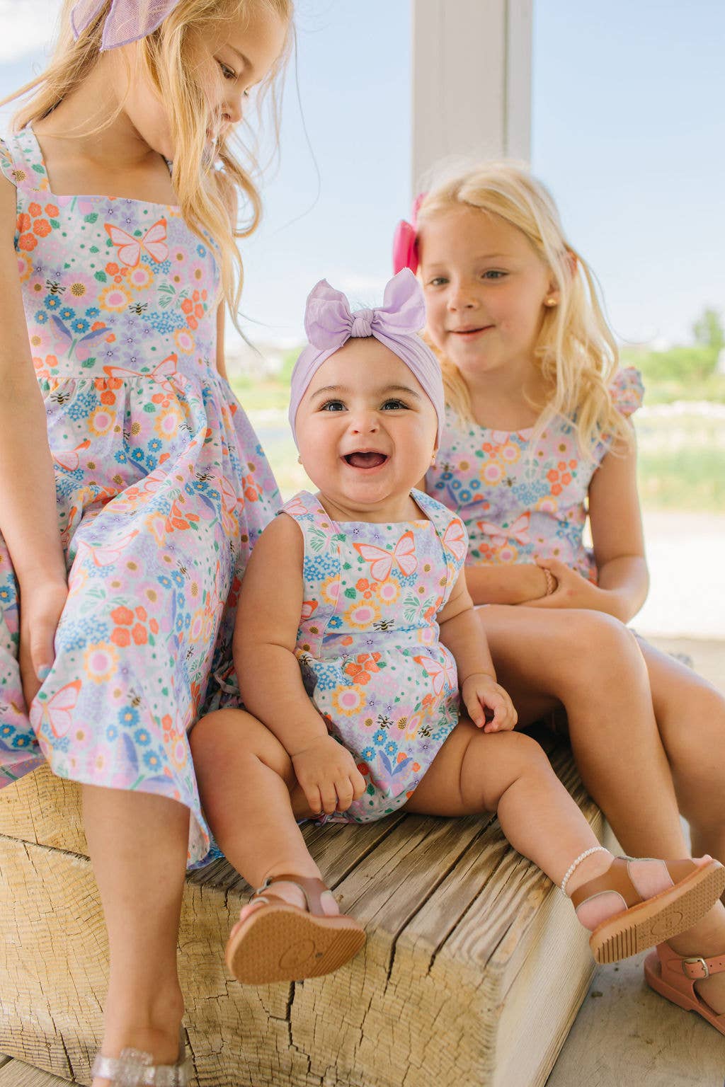 Macie Romper in Butterfly Dream