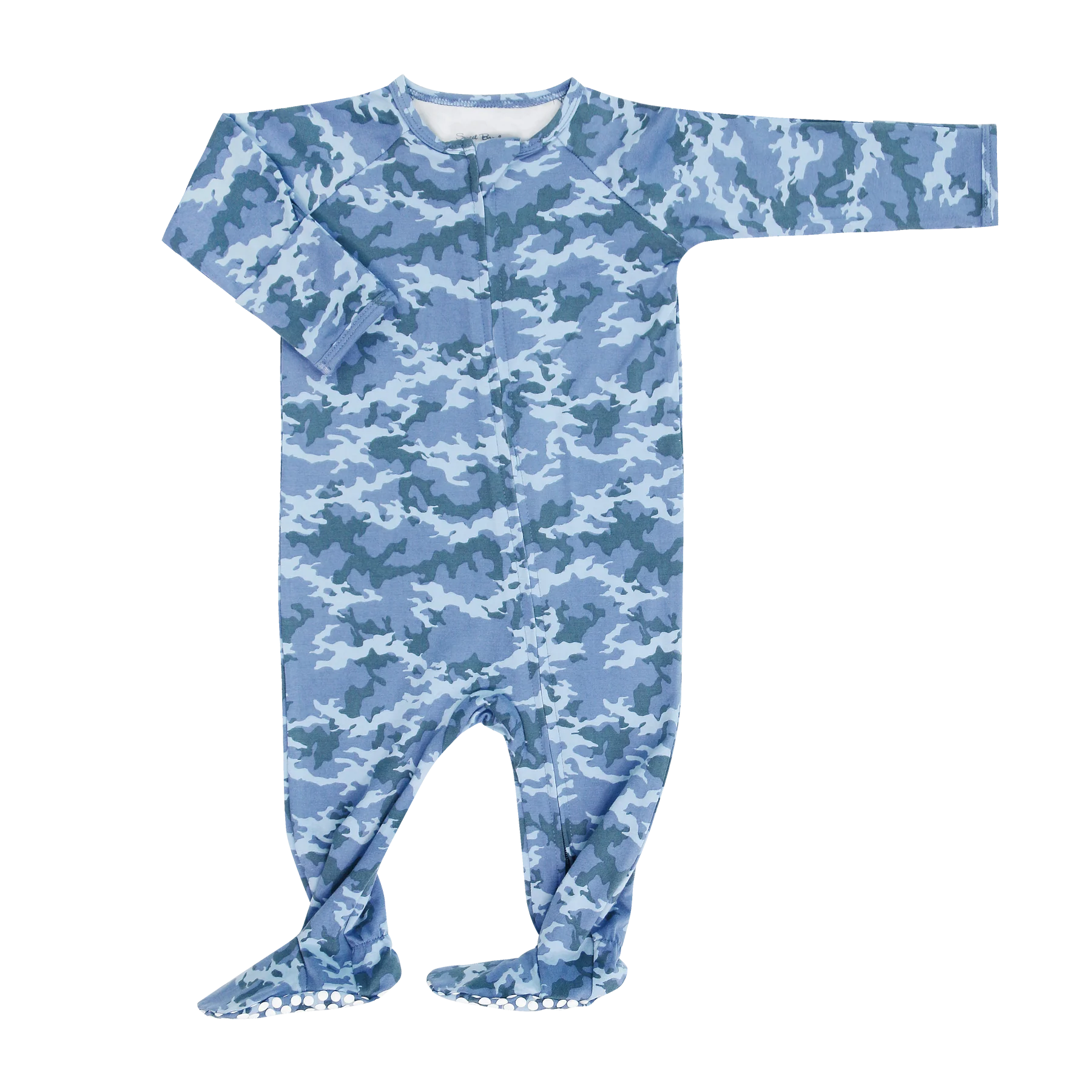 Sweet Bamboo Zipper Footie | Captain Mitchell