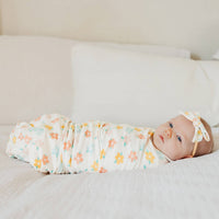 Copper Pearl Knit Swaddle Blanket | Daisy