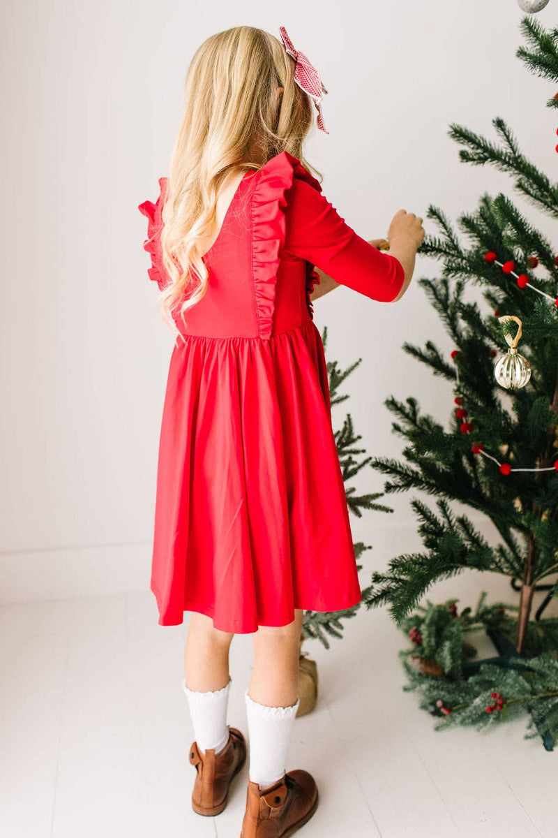 Adelisa Dress in Scarlet