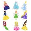 PRINCESS FIGURES ON PINCH CLIP: Aqua/ White