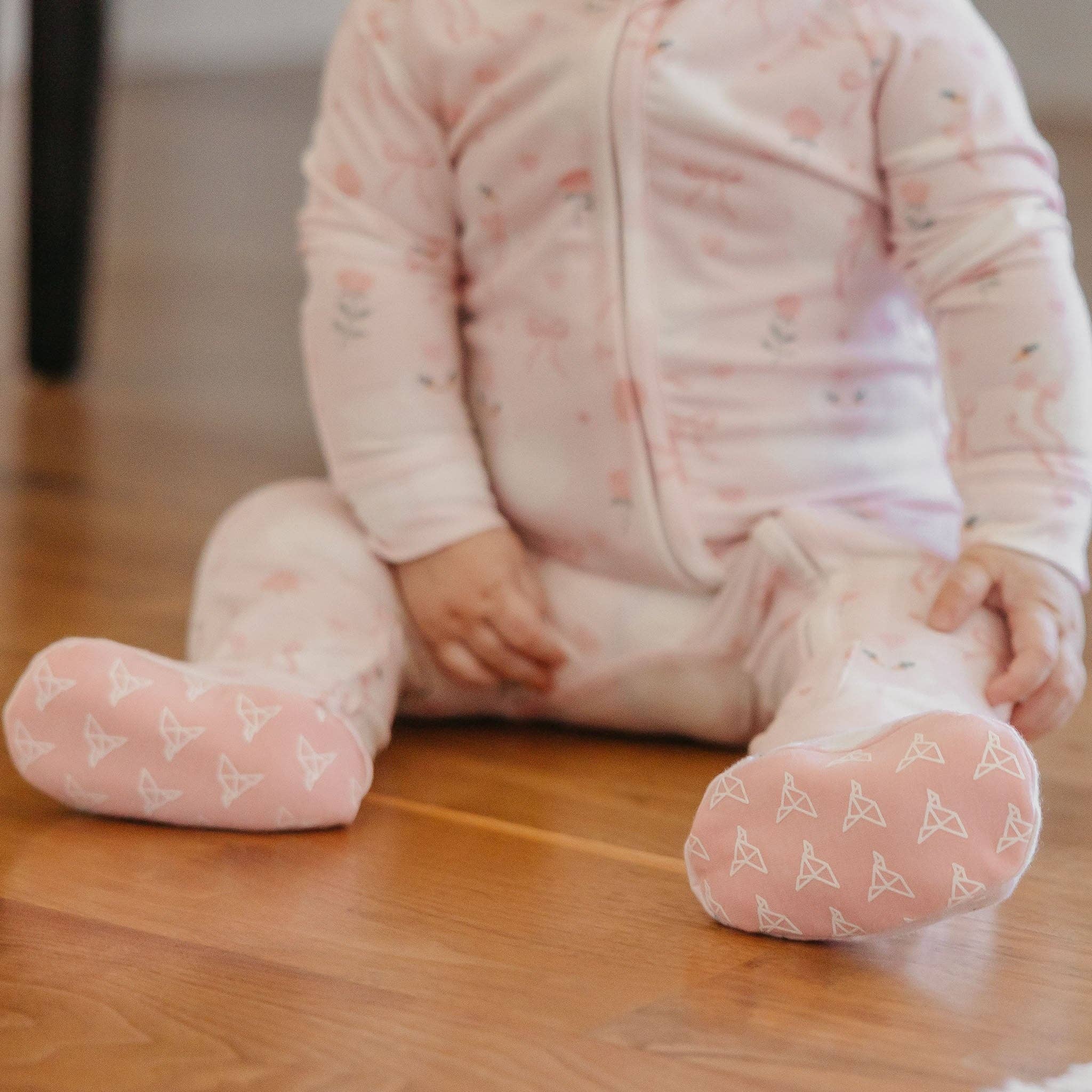 Copper PearlZip-Up Footie Pajama | Adelia