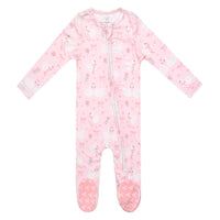 Copper PearlZip-Up Footie Pajama | Adelia