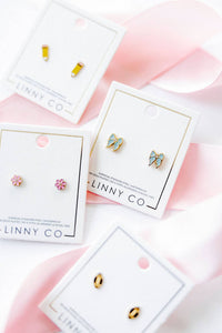 Screwback Stud Earrings - Finley Bow