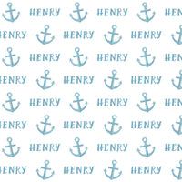 Sugar + Maple Plush Minky Fleece Personalized Blanket | Anchor
