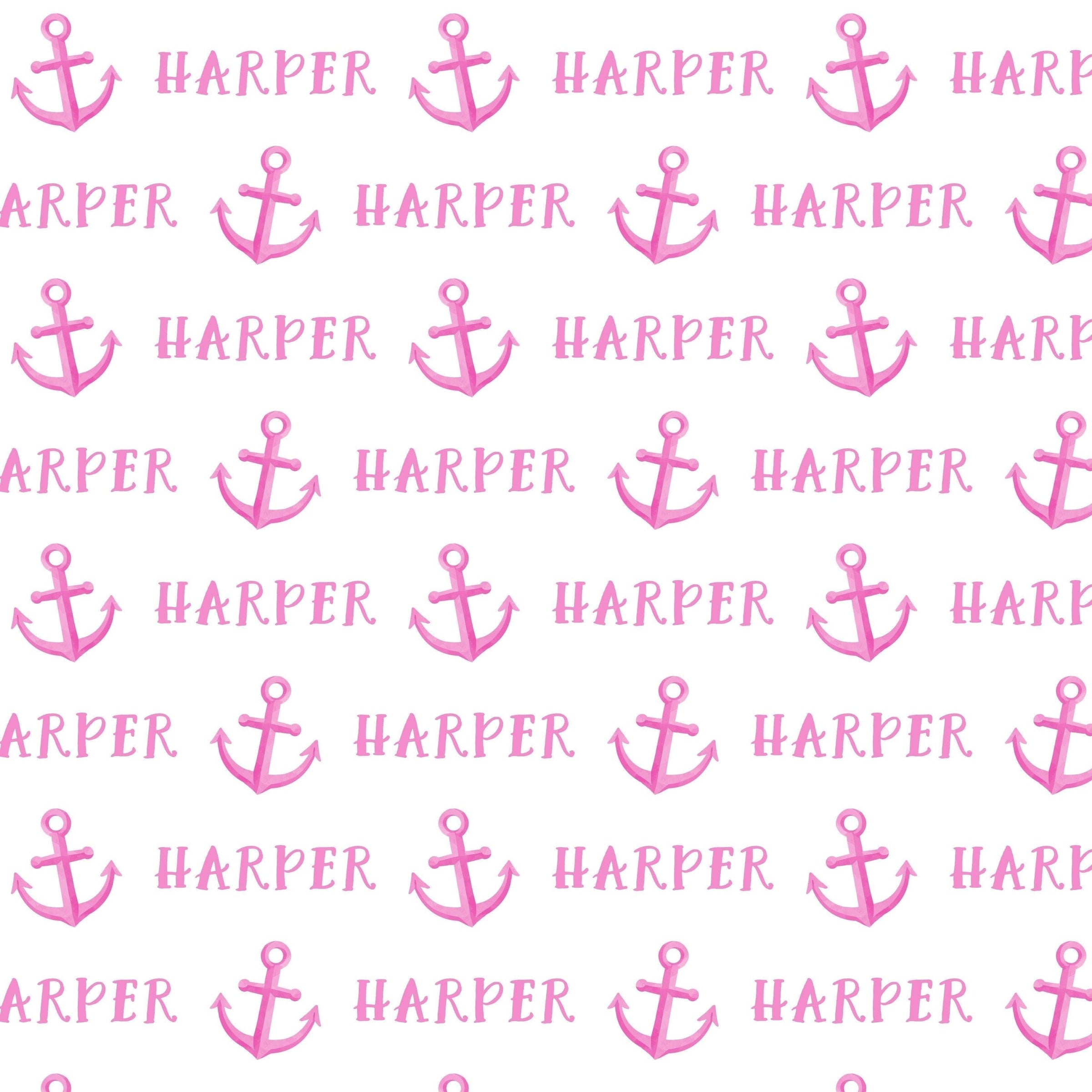 Sugar + Maple Plush Minky Fleece Personalized Blanket | Anchor