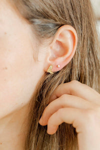 Screwback Stud Earrings - Daisy Cowgirl Boot