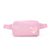 Sequin Heart Belt Bag for Kids: Pink