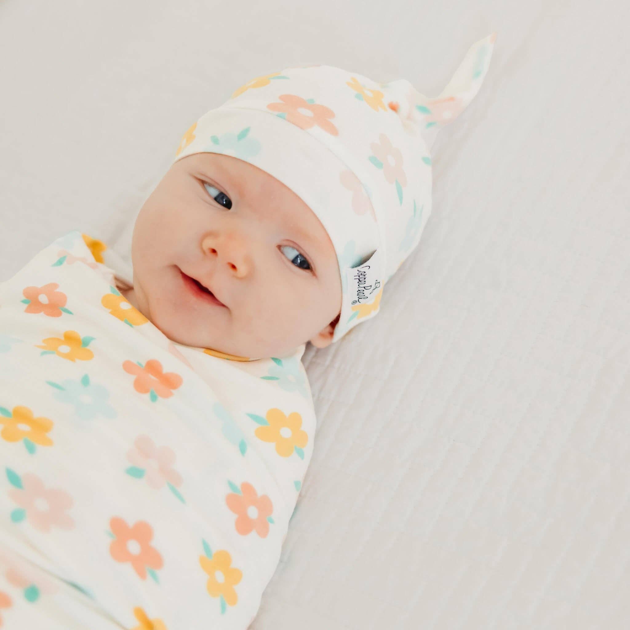 Copper Pearl Knit Swaddle Blanket | Daisy
