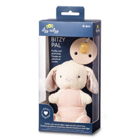 Bitzy Pal Natural Rubber Pacifier & Plush: Bow