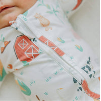 Zip-Up Footie Pajama - Farmstead