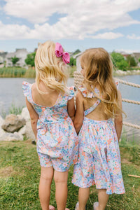 Macie Romper in Butterfly Dream