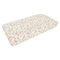 Copper Pearl Premium Knit Diaper Changing Pad Cover | Jurassic Park Fossils