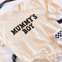 Mummy's Boy Halloween Long Sleeve Romper