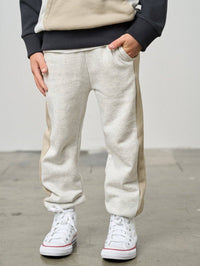 Side Stripe Jogger - Stone Grey