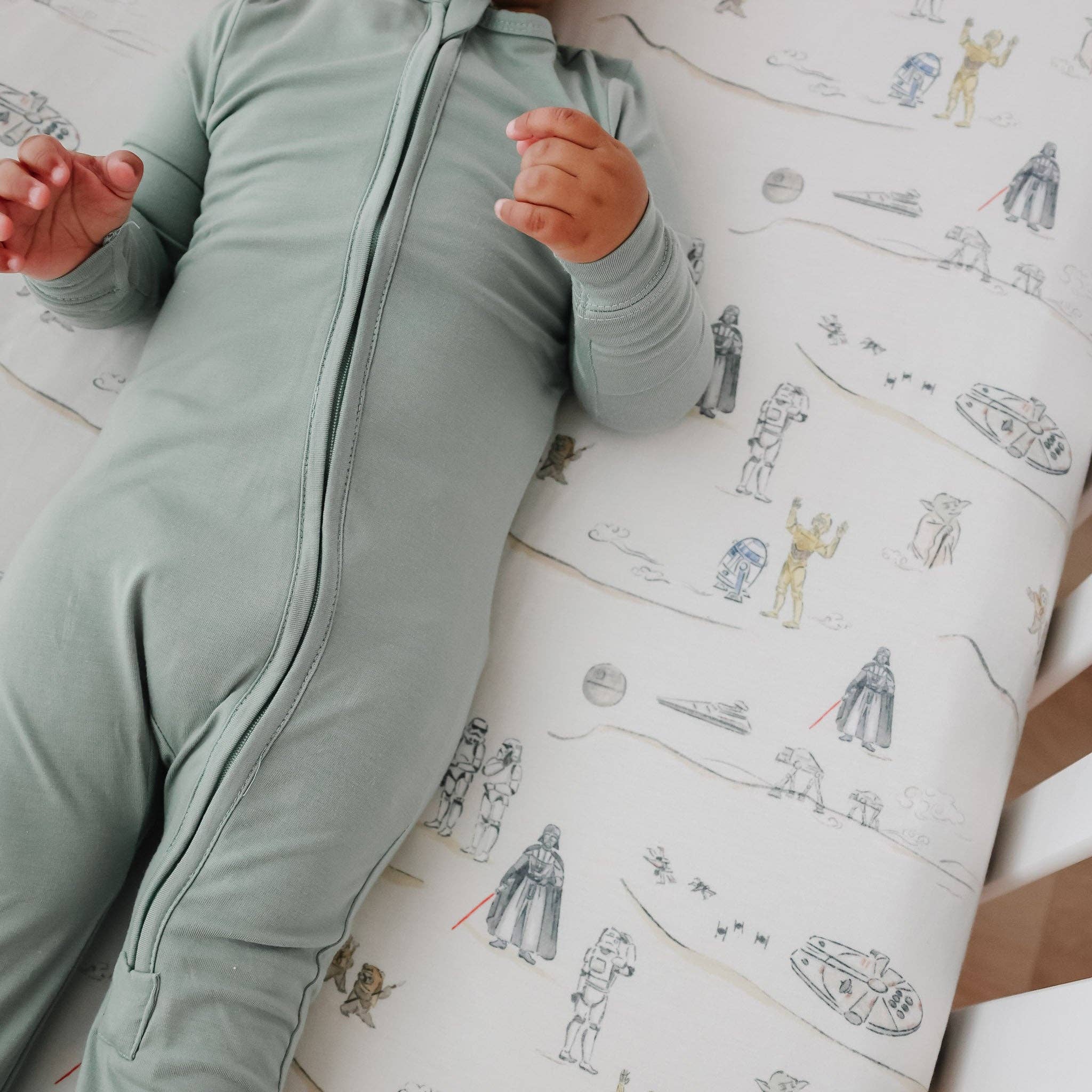 Copper Pearl Premium Knit Fitted Crib Sheet | Tatooine