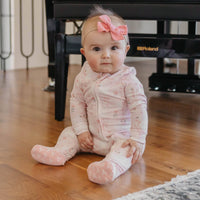 Copper PearlZip-Up Footie Pajama | Adelia