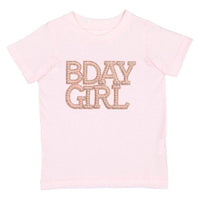 Pearl BDay Girl Patch Short Sleeve T-Shirt - Kids Clothing