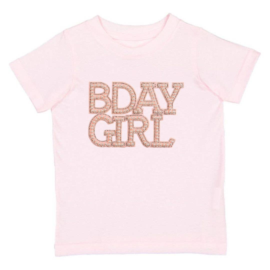 Pearl BDay Girl Patch Short Sleeve T-Shirt - Kids Clothing