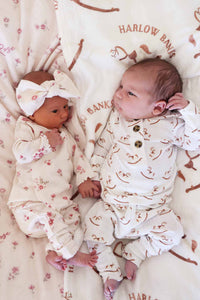 2pc Waffle Crossover Top & Bottom | Precious Posies