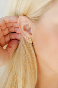 Screwback Stud Earrings - Daisy Cowgirl Boot