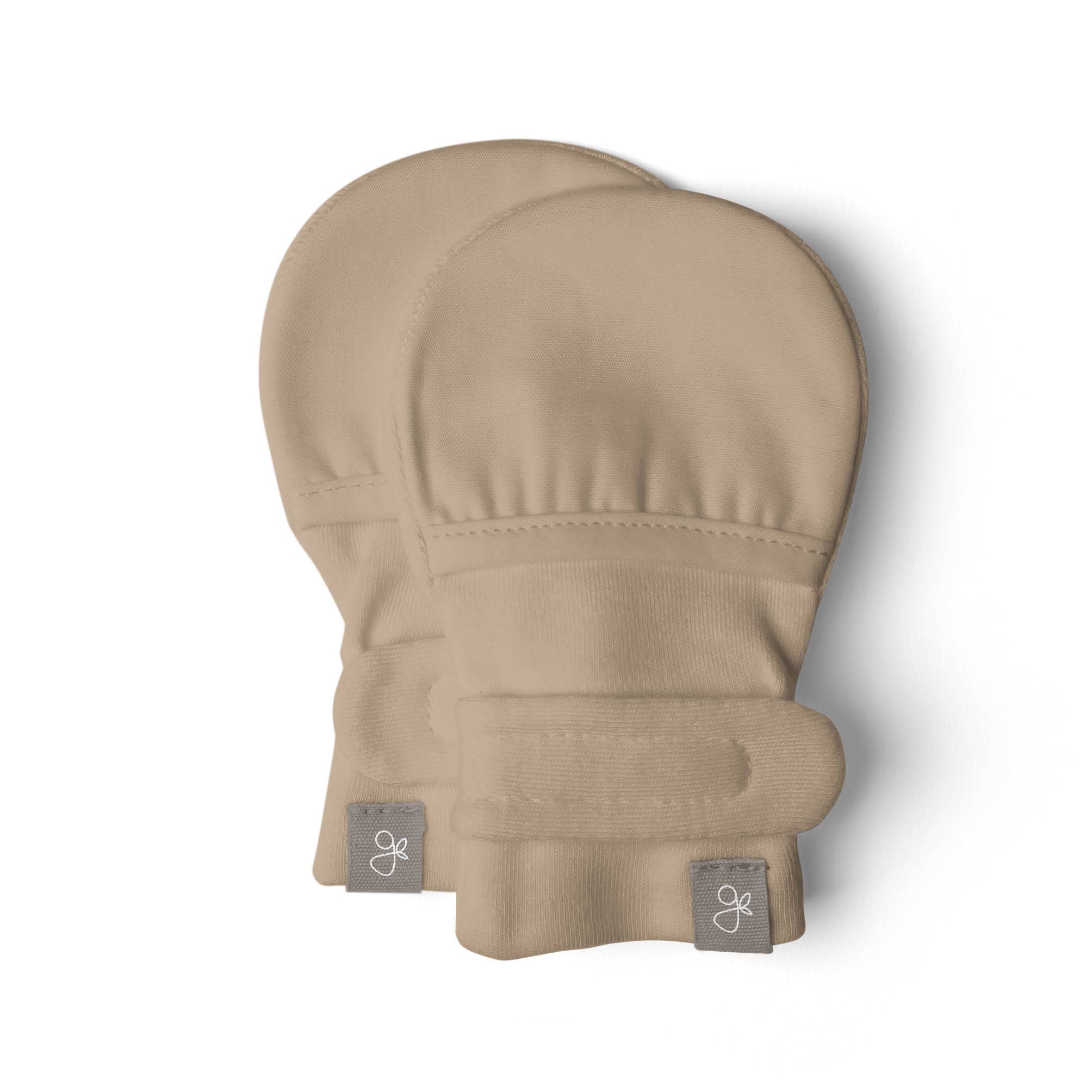 Stay On Baby Mitts - Sandstone: 0-3M