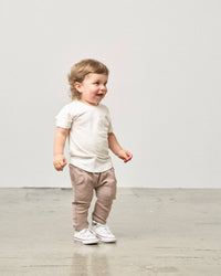 Ribbed Jogger - Mushroom