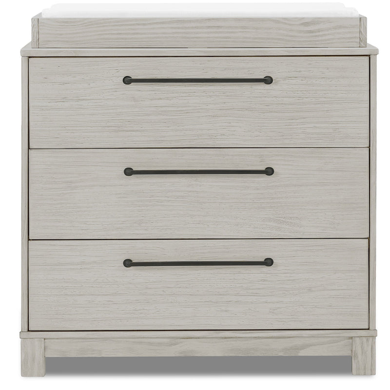 Simmons Kids Rustic 3-Drawer Dresser with Interlocking Drawers