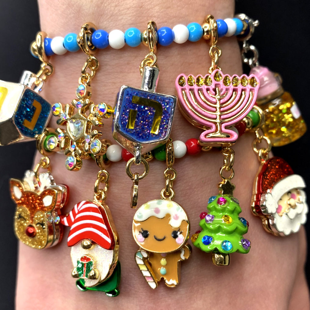 CHARM IT! Gold Swivel Gingerbread Man Charm
