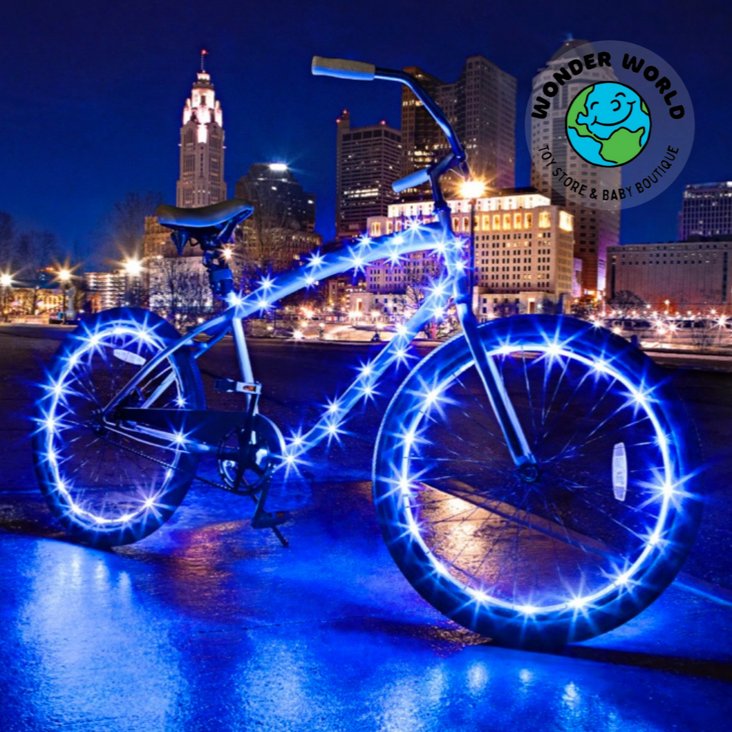 Brightz Blue Bike Lights Combo- 2 Wheels & 1 Cosmic by Brightz #L1727