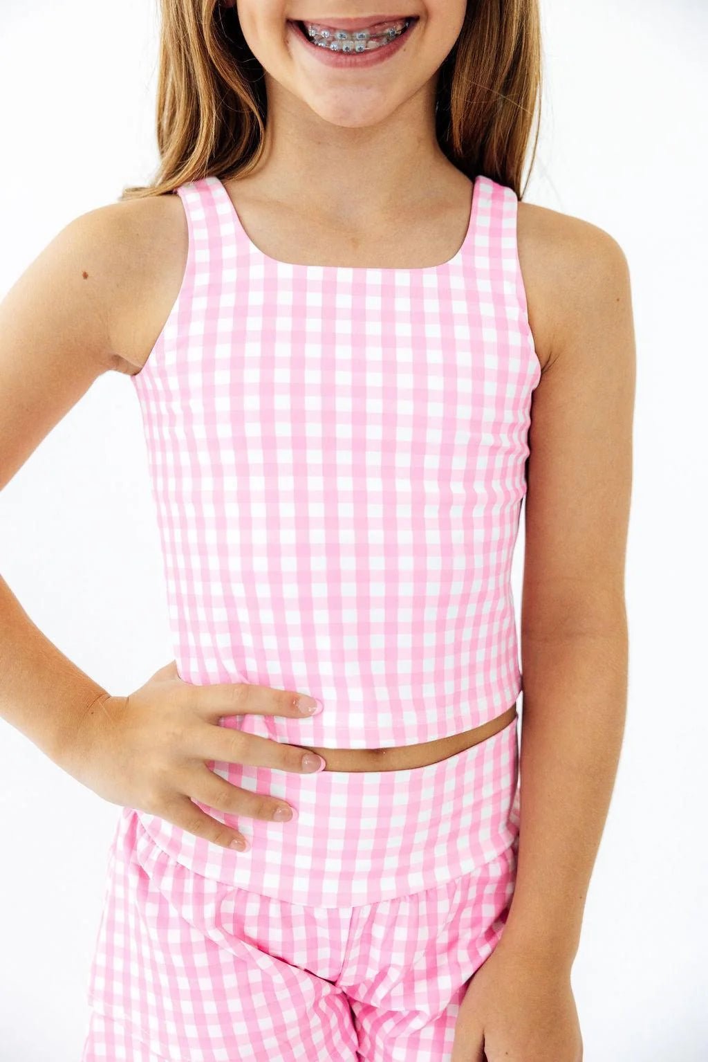 Mila & Rose Gingham Tank - Baby Biz