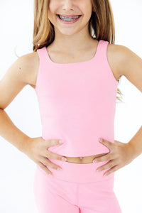 Mila & Rose Preppy Pink Tank Top