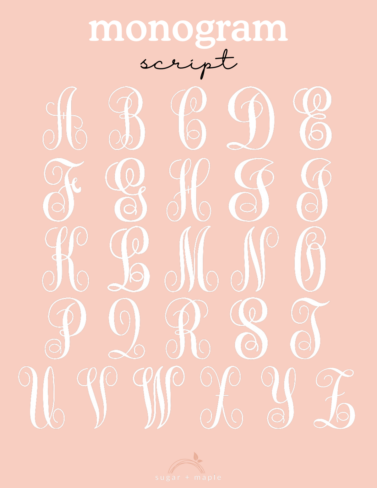 Sugar + Maple Sherpa-Lined Personalized Blanket | Monogram