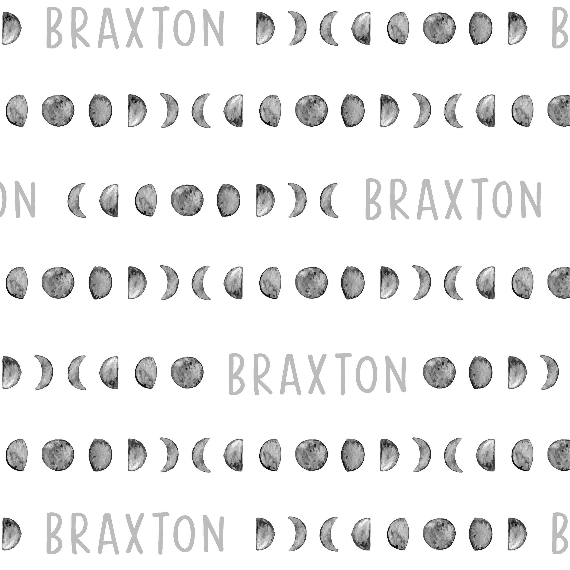 Sugar + Maple Personalized Bib | Moon Phases