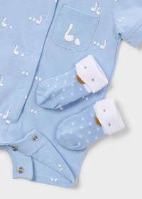 Mayoral Newborn 3-Piece Gift Set | Sky